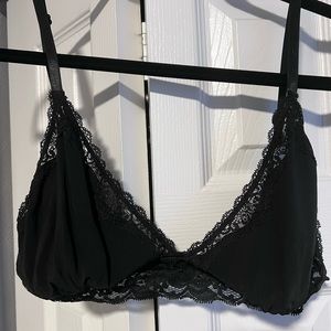 pins & needles for UO satin + lace bralette